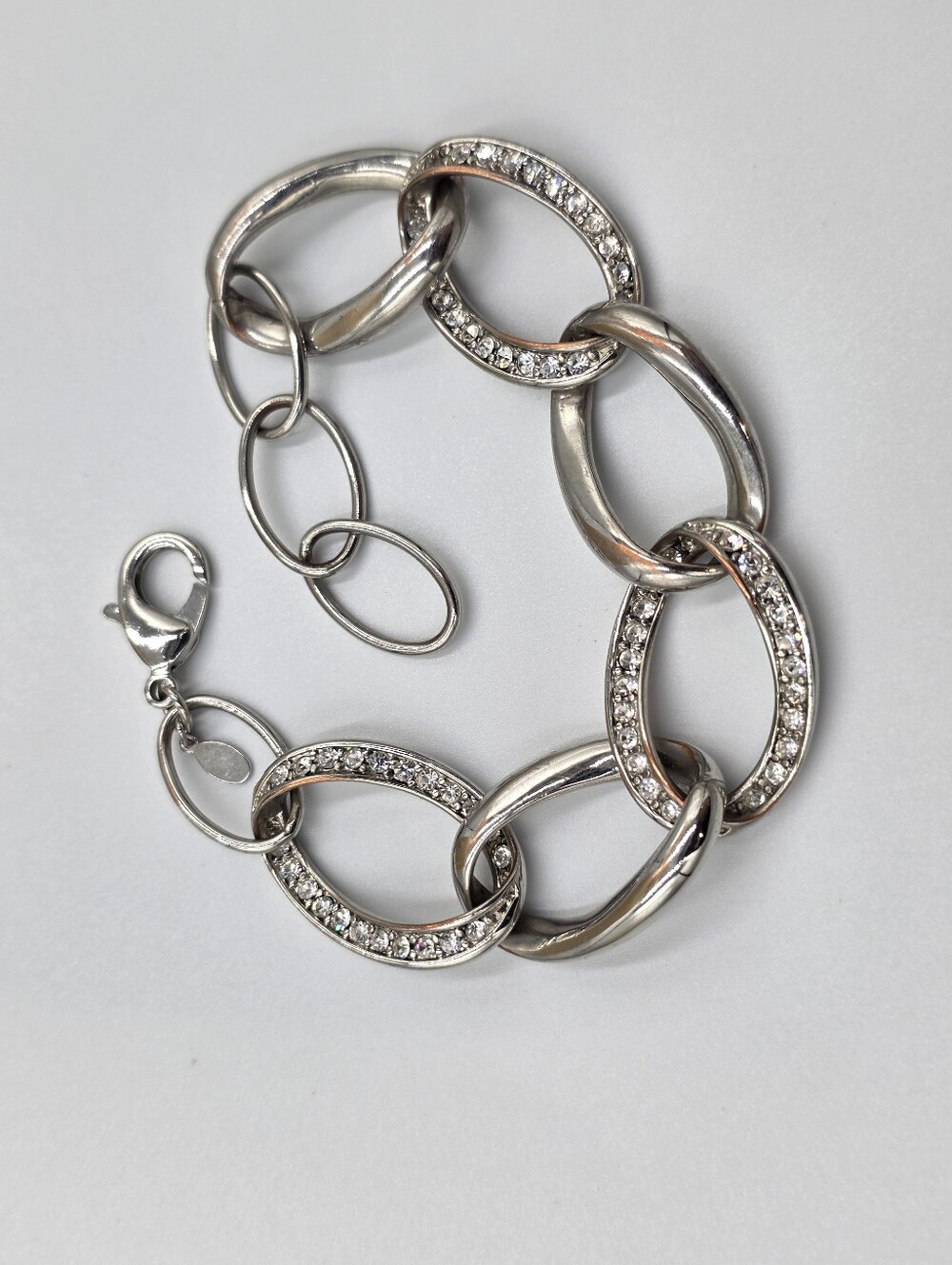 Premier‎ Designs Silver Crystal Link Bracelet